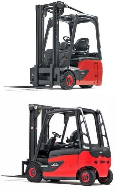 muletto elettrico nuovo linde serie e tre quattro ruote